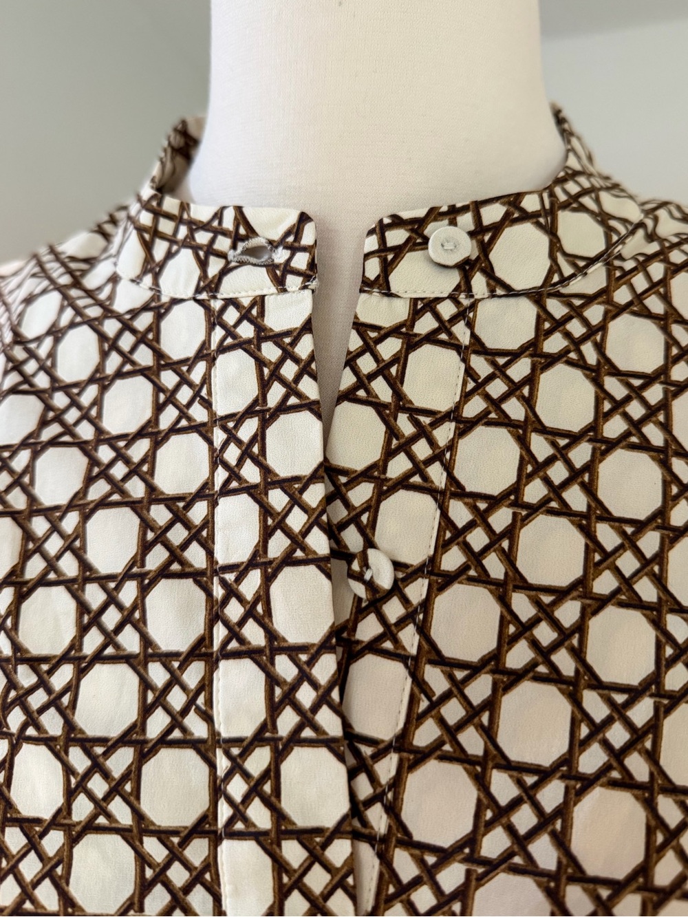 Tuckernuck Dress - Birch Cane Royal Shirtdress, Cotton, Button, Summer, Preppy - Picture 8 of 13